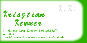 krisztian kemmer business card